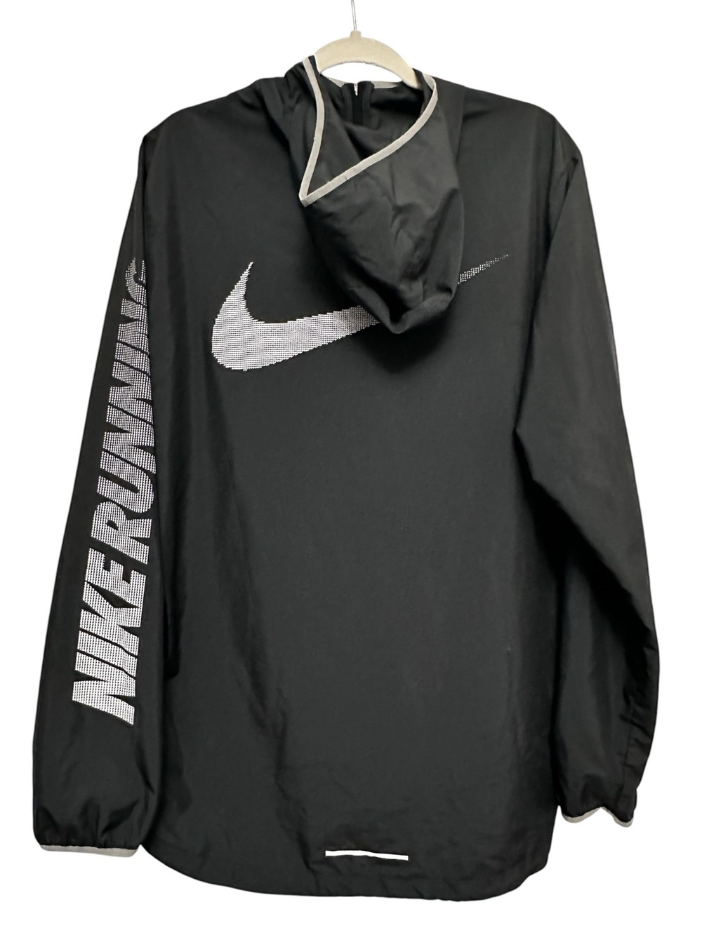 Nike Men’s Sportswear City Core Hooded Running Jacket Windbreaker Black Large